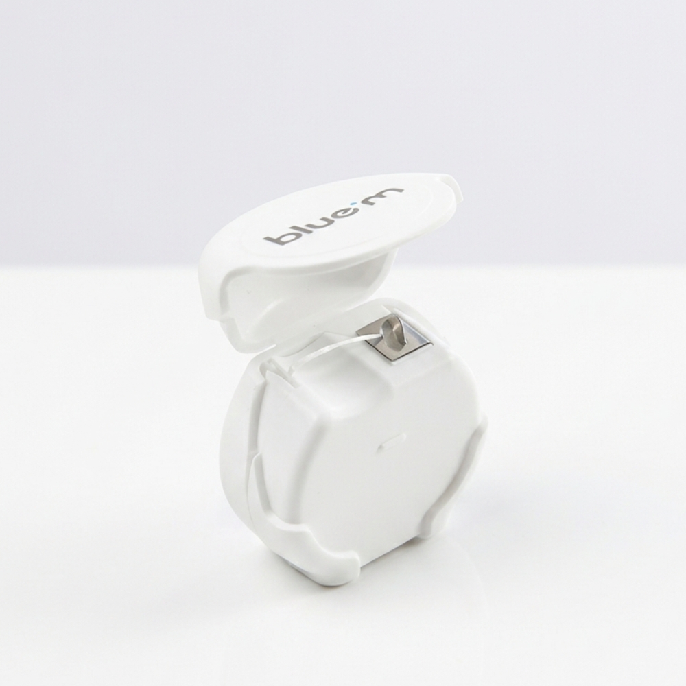 blue®m Dental Floss open at angle
